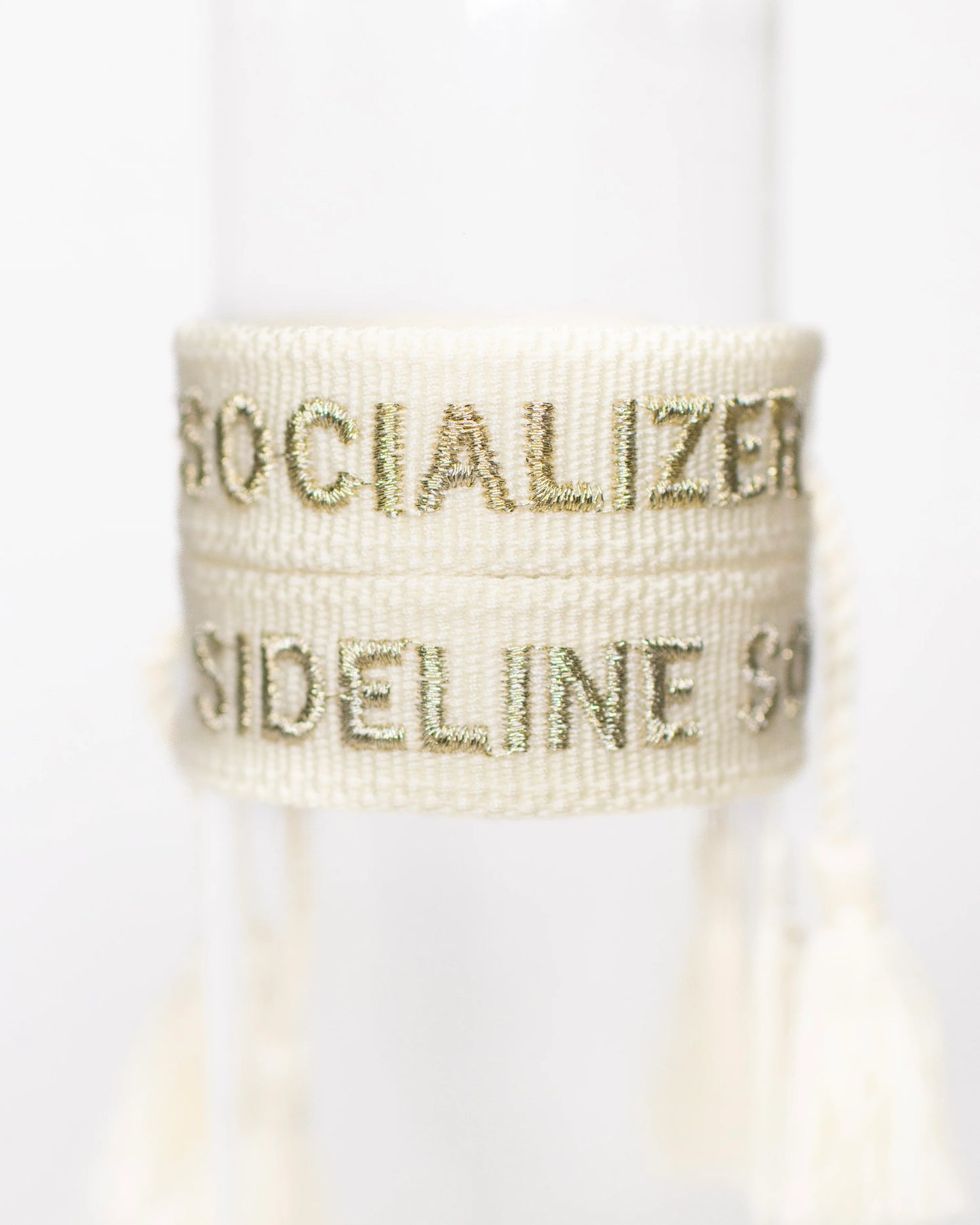 sideline socializer tassel bracelet